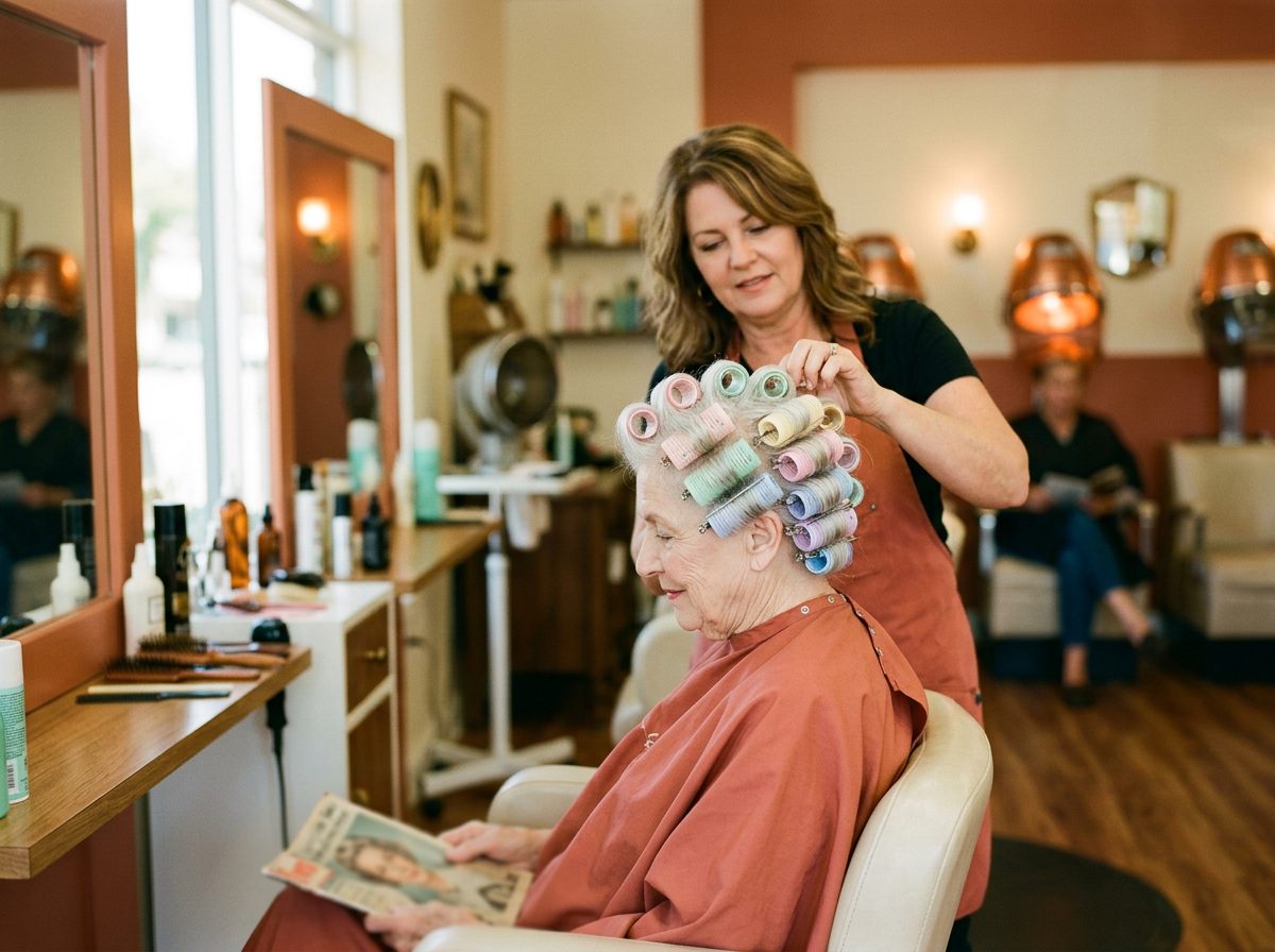 Classic roller set styling at Foxy Lady Beauty Salon